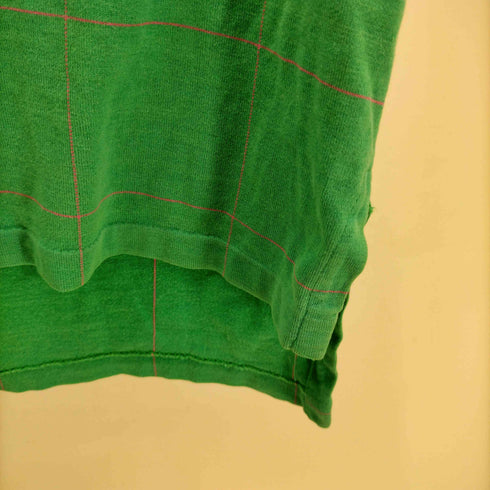 ポロバイラルフローレン Polo by RALPH LAUREN 90S USA製 ポニー刺繍 グラフチェック S/S ポロシャツ メンズ import:M