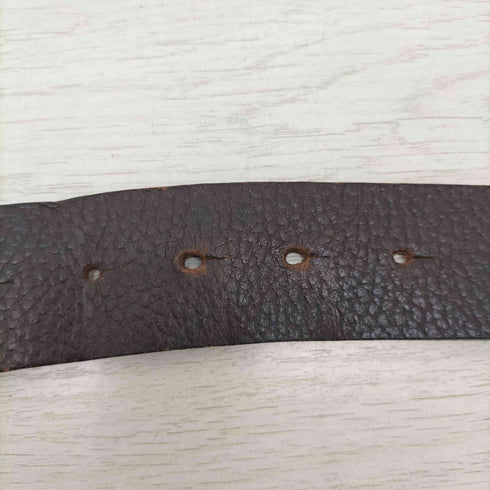 ドルチェアンドガッバーナ DOLCE&GABBANA OLD スクエアバックルレザーベルト メンズ