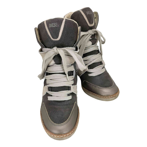 ディーゼル DIESEL インナーヒールハイカットスニーカー レディース 35
