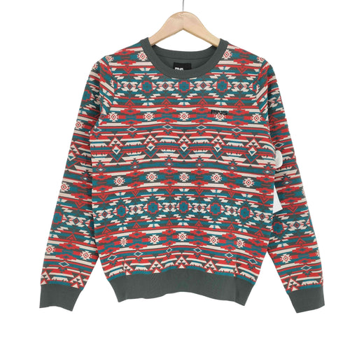 ピン ping ネイティブ柄 クルーネックニット プルオーバー レディース JPN:M