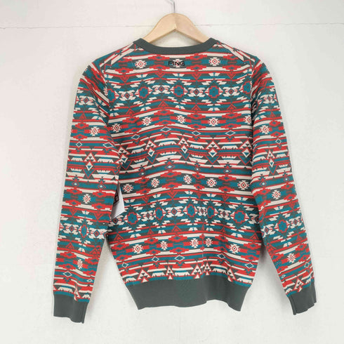 ピン ping ネイティブ柄 クルーネックニット プルオーバー レディース JPN:M