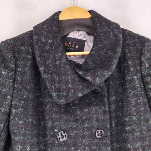 ダックスロンドン DAKS LONDON チェック柄 ウールトレンチコート レディース 42