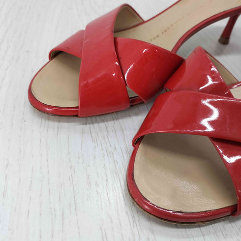 ジュゼッペザノッティデザイン GIUSEPPE ZANOTTI DESIGN エナメル クロスストラップ ヒールパンプス レディース 36 1/2