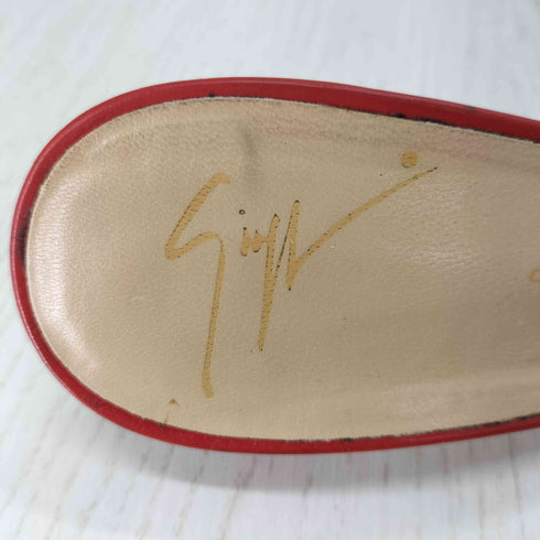 ジュゼッペザノッティデザイン GIUSEPPE ZANOTTI DESIGN エナメル クロスストラップ ヒールパンプス レディース 36 1/2