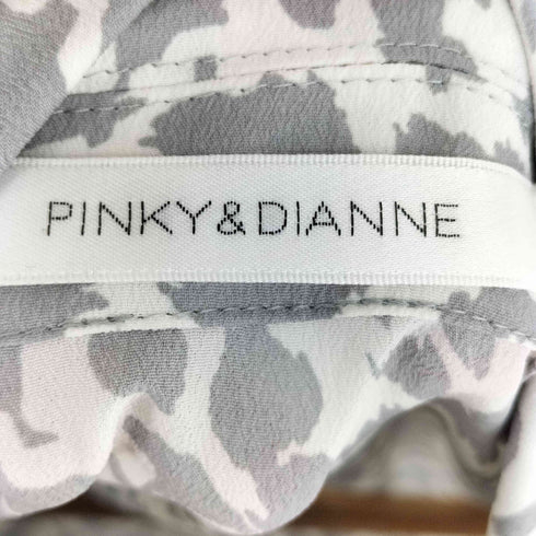 ピンキーアンドダイアン Pinky&Dianne ハウドトゥースプリントワンピース ベルト付き レディース 38