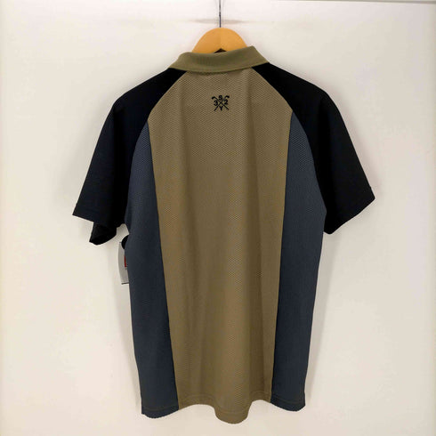 エスワイサーティトゥー SY32 by SWEET YEARS 25SS メッシュ素材 立体デザインカラー ポロシャツ S/S 半袖 メンズ import:L