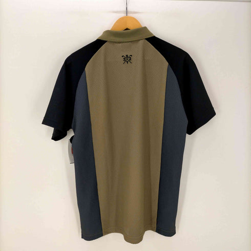 エスワイサーティトゥー SY32 by SWEET YEARS 25SS メッシュ素材 立体デザインカラー ポロシャツ S/S 半袖 メンズ import:L