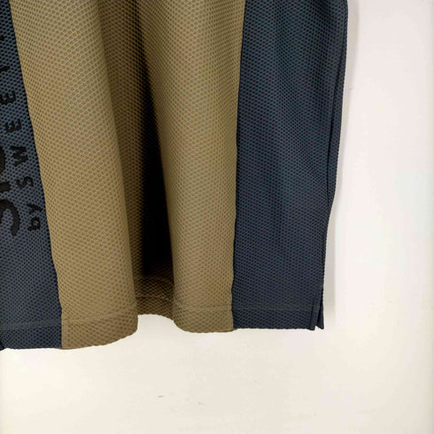エスワイサーティトゥー SY32 by SWEET YEARS 25SS メッシュ素材 立体デザインカラー ポロシャツ S/S 半袖 メンズ import:L