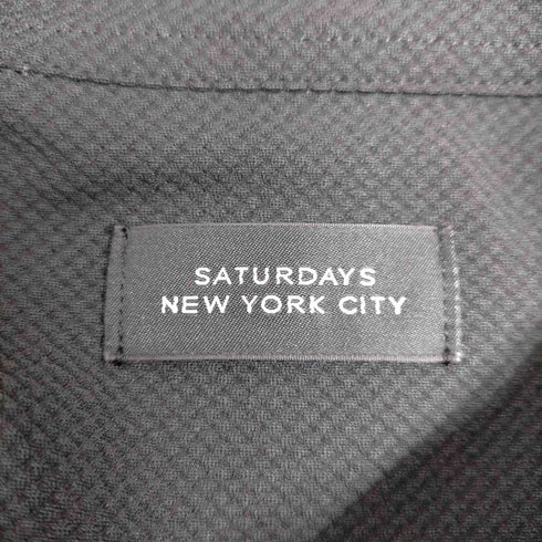 サタデーズニューヨークシティ Saturdays NYC 25AW 3D Tricot Half Zip LS Shirt トリコット ハーフ ジップ 長袖 シャツ カットソー ロンT メンズ import:XL