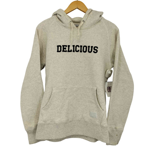 デリシャス Delicious ロゴ刺繍 プルオーバーパーカー メンズ import:S