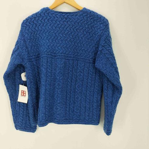 キャレイグドン Carraig Donn キーネック ケーブル編み ウールニットセーター レディース JPN:M