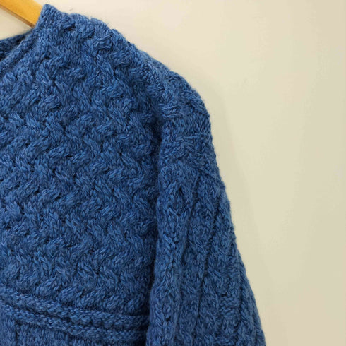キャレイグドン Carraig Donn キーネック ケーブル編み ウールニットセーター レディース JPN:M