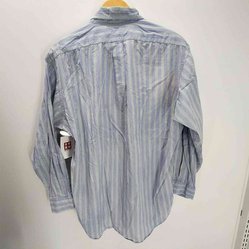 ラルフローレン RALPH LAUREN 90S BLAKE ブレイク ポニー刺繍 マルチストライプ ボタンダウン シャツ ビックサイズ メンズ import:L