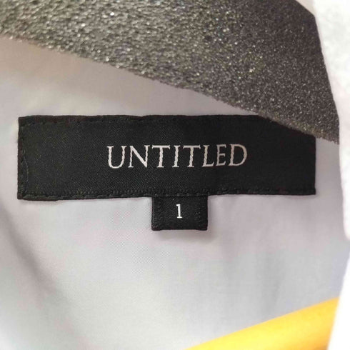 アンタイトル UNTITLED バックサテンジョーゼットワンピース レディース JPN:1