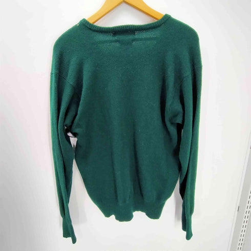 ポロバイラルフローレン Polo by RALPH LAUREN 90S ポニー刺繍 LAMBSWOOL 100% ラムウール Vネック ニット セーター ビックサイズ メンズ import:M