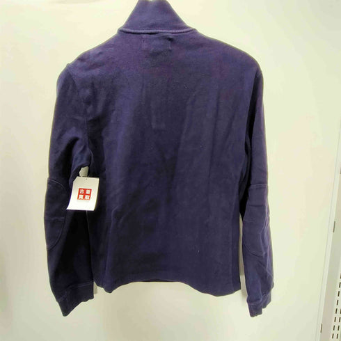 ポロバイラルフローレン Polo by RALPH LAUREN 90S ポニー刺繍 エルボーパッチ ハーフジップ スウェット トレーナー メンズ import:S