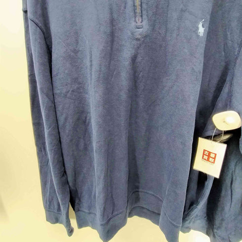 ポロラルフローレン POLO RALPH LAUREN ポニー刺繍 ハーフジップ スウェット トレーナー ビックサイズ メンズ XXL