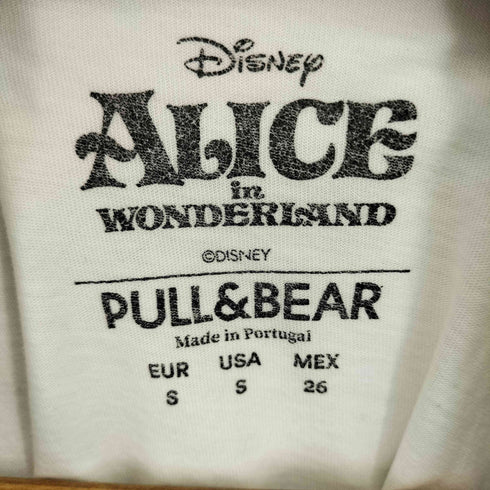プルアンドベア PULL&BEAR キャラクタープリント S/S Tシャツ レディース M