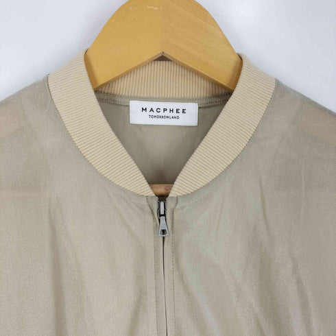 マカフィー MACPHEE 24SS シアートリコット ジップアップブルゾン レディース JPN:36