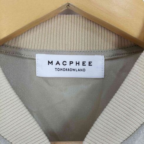 マカフィー MACPHEE 24SS シアートリコット ジップアップブルゾン レディース JPN:36
