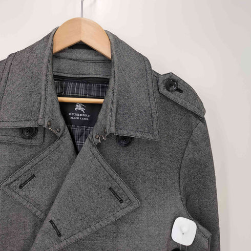 バーバリーブラックレーベル BURBERRY BLACK LABEL 裏地 チェック ライナー付き トレンチコート メンズ JPN:XL
