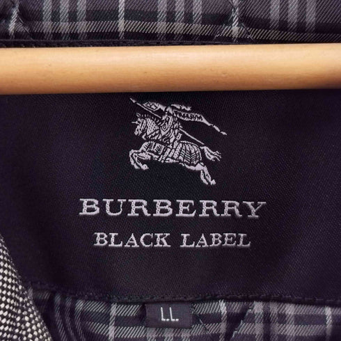 バーバリーブラックレーベル BURBERRY BLACK LABEL 裏地 チェック ライナー付き トレンチコート メンズ JPN:XL