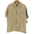 ドッカーズ DOCKERS 90S シンプルチェック リネン混 レーヨン S/S 開襟 オープンカラー シャツ メンズ import:XL