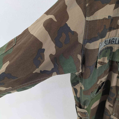 ユーエスアーミー U.S. ARMY BDU ウッドランド迷彩 ミリタリージャケット メンズ import:M