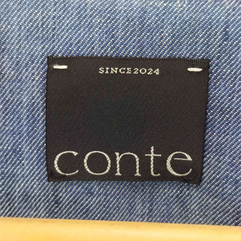 ユナイテッドアローズ UNITED ARROWS conte デニムライク ノーカラージャケット レディース