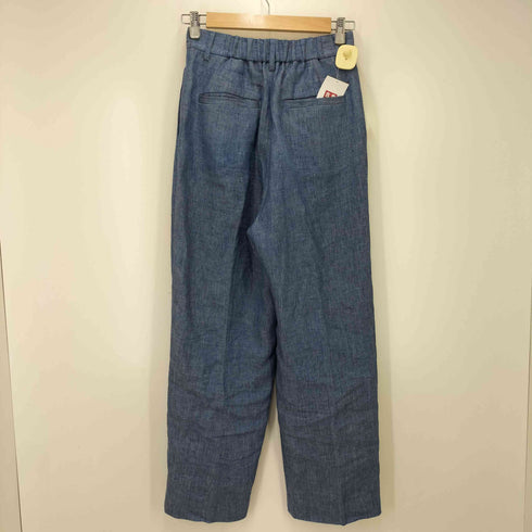 ユナイテッドアローズ UNITED ARROWS conte デニムライク タック ワイドパンツ レディース