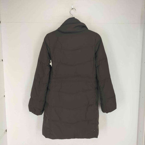 アバクロンビーアンドフィッチ Abercrombie & Fitch 裾ロゴ刺繍ダウンコート レディース S