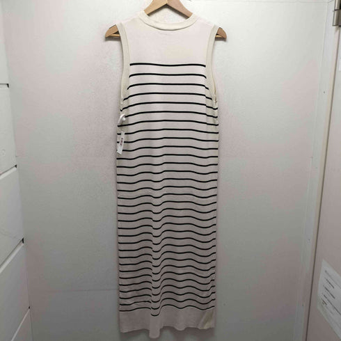 ザラ ZARA ロングニット ストライプ ノースリーブワンピース レディース import:M