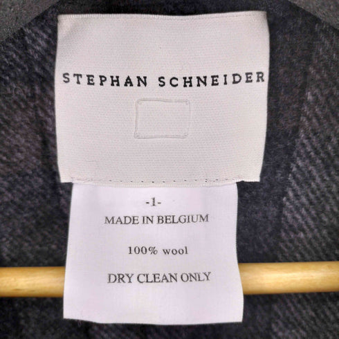 ステファンシュナイダー STEPHAN SCHNEIDER ウール チェック柄シャツジャケット メンズ 1