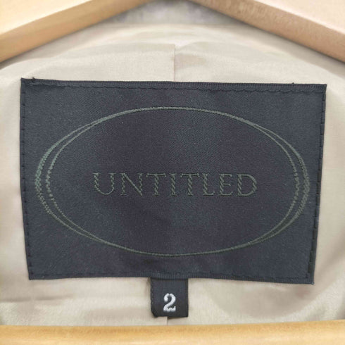 アンタイトル UNTITLED ラムレザーシングルライダースジャケット レディース 2