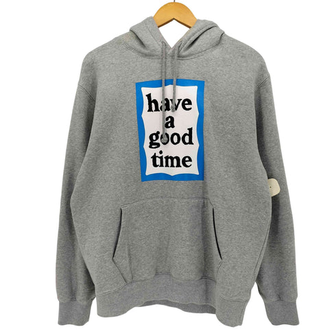 ハブアグッドタイム HAVE A GOOD TIME ロゴプリント プルオーバー フーディ メンズ JPN:M