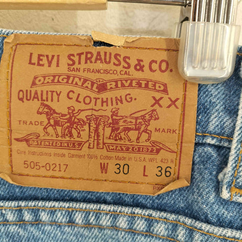 リーバイス Levis 90S USA製 525刻印 505 デニムパンツ メンズ w30