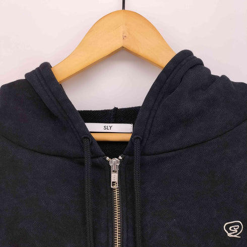 スライ SLY LOGO CROPPED HOODIE レディース FREE