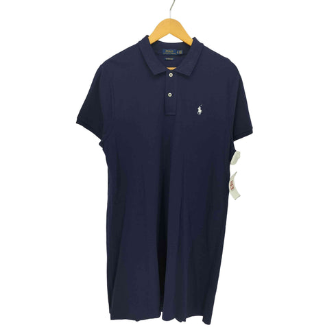 ポロラルフローレン POLO RALPH LAUREN THE MESH MINI ポニー 刺繍 ミニ S/S ポロシャツ ワンピース レディース import:XL
