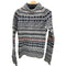 バーニーズニューヨーク BARNEYS NEWYORK 総柄 ウール ニット セーター レディース import:L