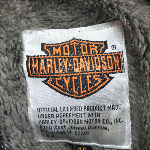 ハーレーダビッドソン HARLEY-DAVIDSON 80S~90S ボアライナー A-2 フライトレザージャケット メンズ 40