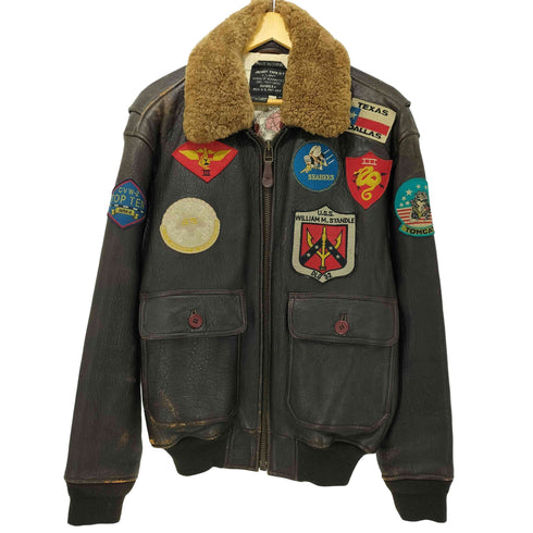 アヴィレックス AVIREX G-1 レザーフライトジャケット TOP GUN メンズ import:M