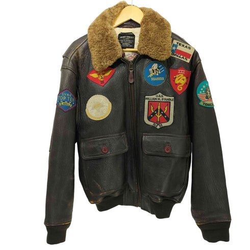 アヴィレックス AVIREX G-1 レザーフライトジャケット TOP GUN メンズ import:M