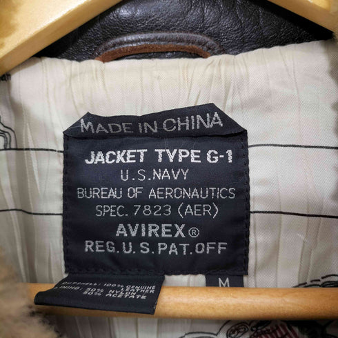 アヴィレックス AVIREX G-1 レザーフライトジャケット TOP GUN メンズ import:M