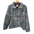 ローラアシュレイ LAURA ASHLEY 90S 総柄 刺繍 ツイード ジップアップ ブルゾン ジャケット メンズ import:L
