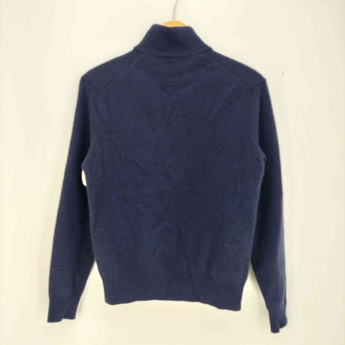 ポロラルフローレン POLO RALPH LAUREN 現行タグ ポニー刺繍 ウールカシミヤ ハーフジップニット レディース import:M
