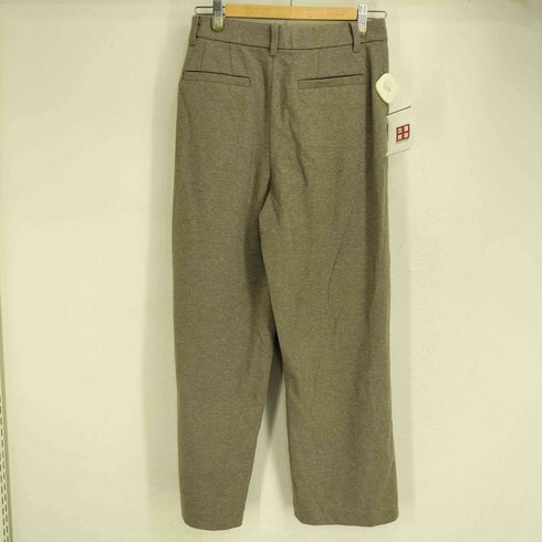 ユニクロ UNIQLO ブラッシュドジャージータックワイドパンツ レディース JPN:M