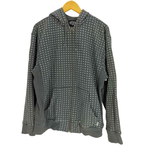 ステューシー Stussy ドル$マーク 総柄 ジップアップ パーカー メンズ import:XL