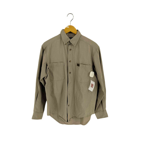 ラングラー Wrangler Long Sleeve Button Down Solid Twill Work Shirt ボタンダウンワークシャツ メンズ import:M