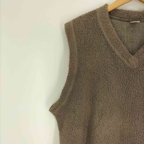 ステューシー Stussy 90S 白タグ USA製 コットン タオル地 Vネック ベスト メンズ import:L