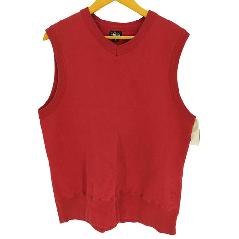 ステューシー Stussy 90S 紺タグ Vネック プルオーバー ベスト メンズ import:L